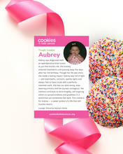Load image into Gallery viewer, Aubrey's Rainbow Sprinkles and Bows Cookies
