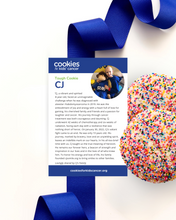 Load image into Gallery viewer, CJ’s Rainbow Sprinkle Smile Cookie
