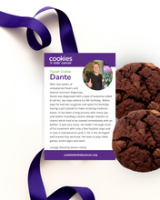 Load image into Gallery viewer, Dante the Destroyer's Delicious Delicacies Triple Chocolate Chunk Cookies

